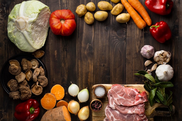 Ingredientes utilizados na comida natural para pets